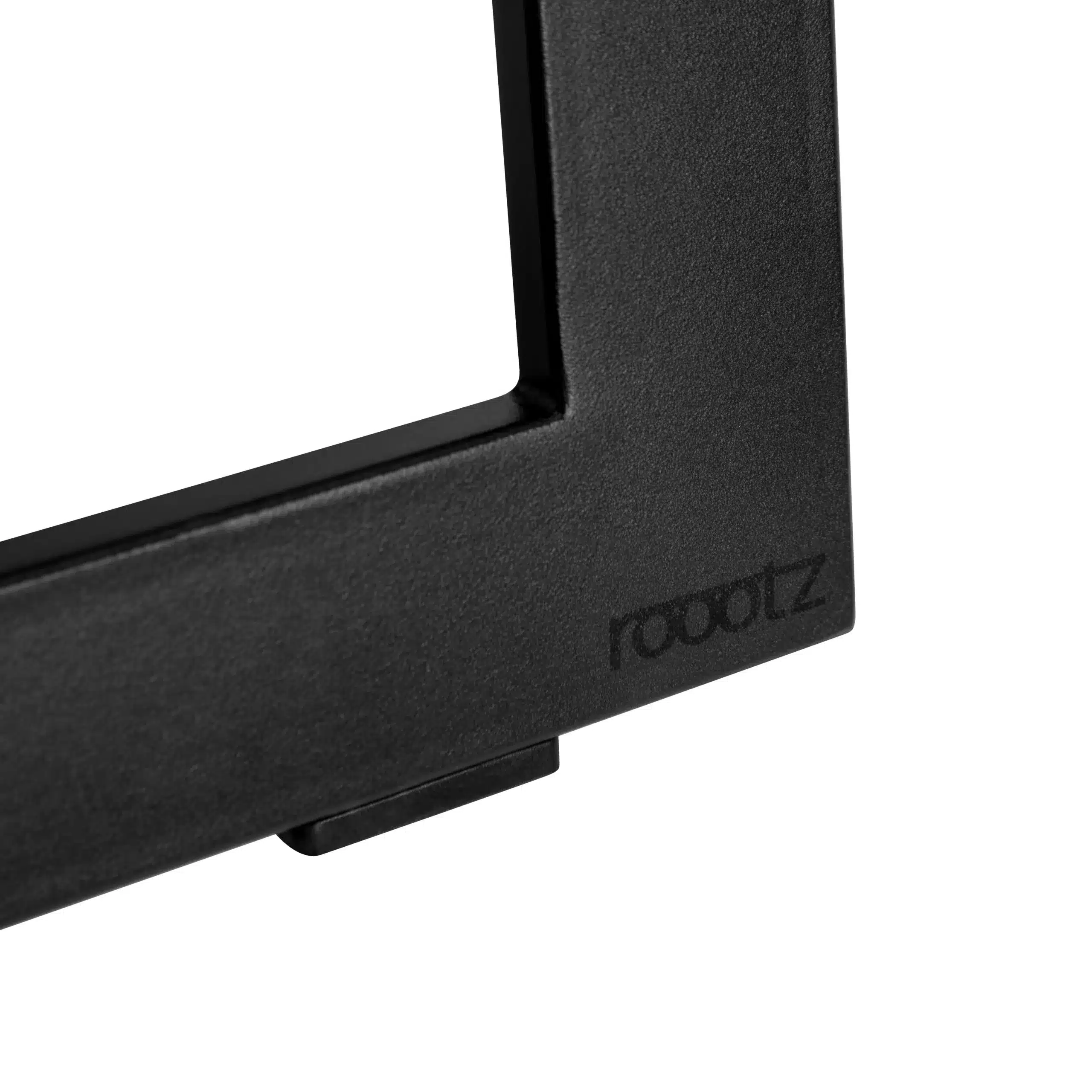 Roootz_Luggage_Rack_Black_Steel_Logo_Detail