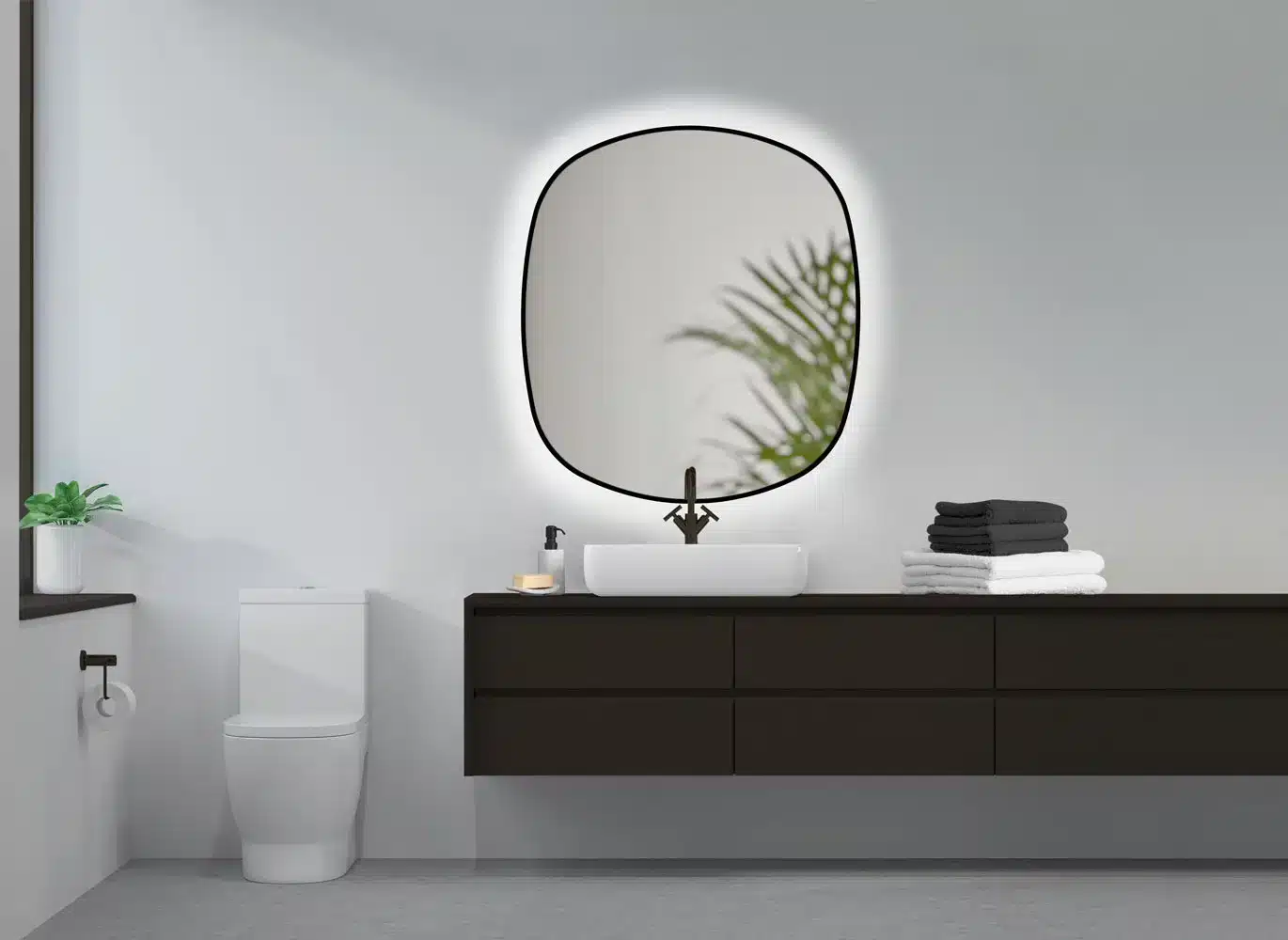 customizable-mirror-for-hotel-frame-black