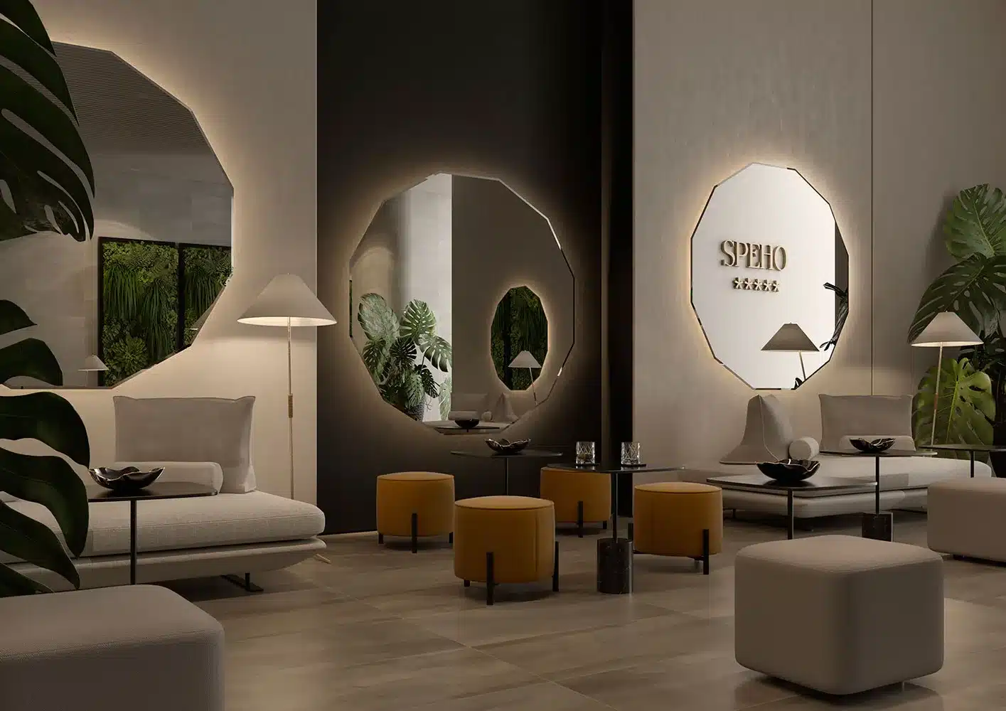 dodecahedron-mirror-for-hotel-hall-SIENNA