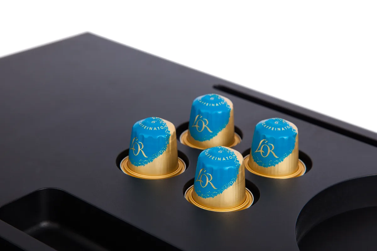 B-TRAY SIESTA with 4 compartments for coffee capsules