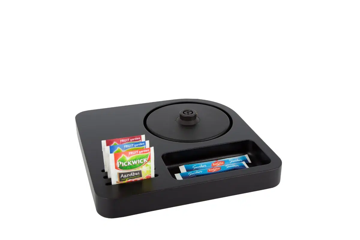 Hospitality-Tray-SLIM-Base Compact hotel tray Black
