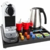 kit cortesia per hotel vassoio bollitore macchina caffè