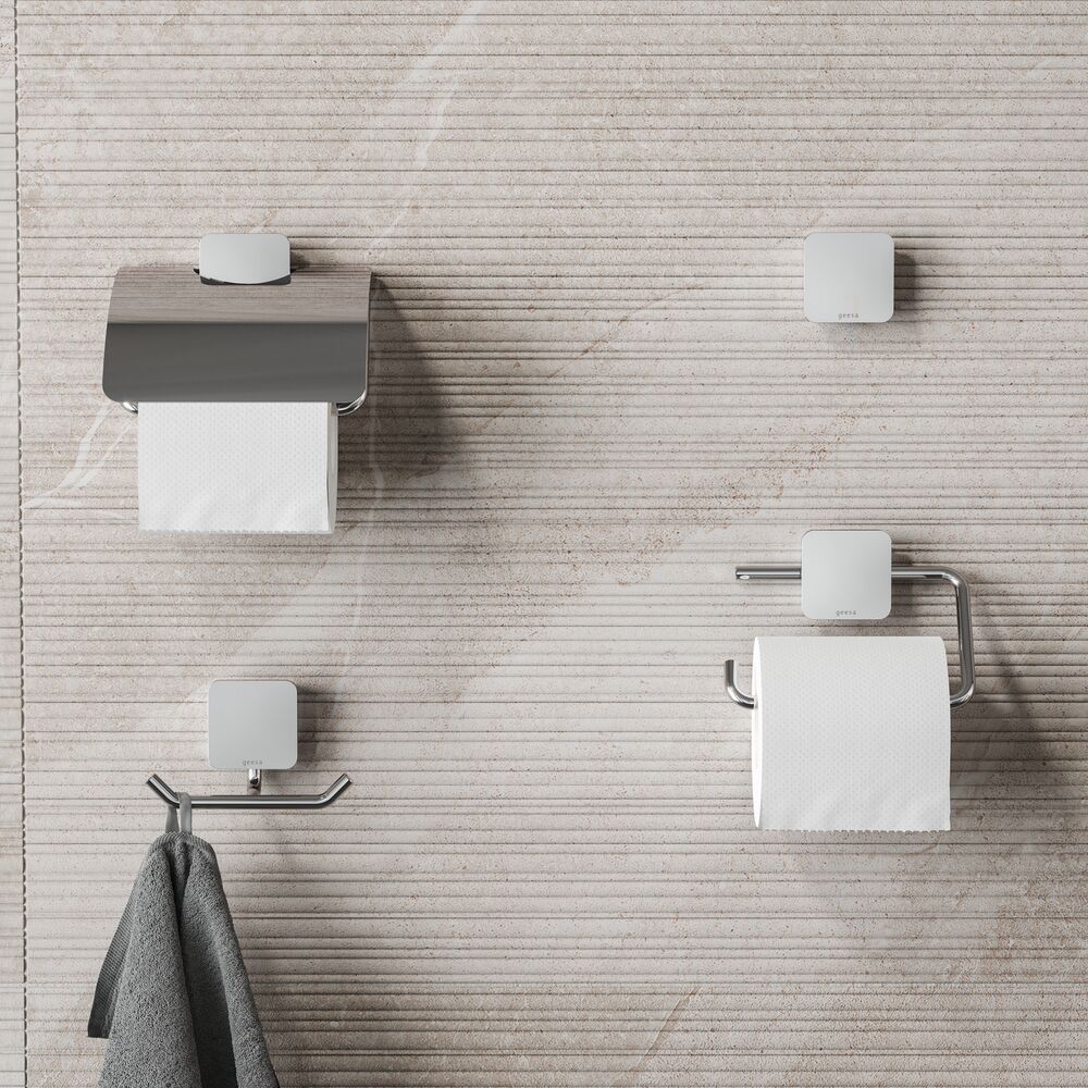 Bathroom accessories for hotel color chrome