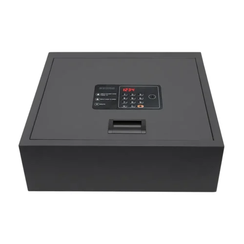 MAYFAIR cassaforte digitale open top per hotel โ vista dallโalto, chiusa