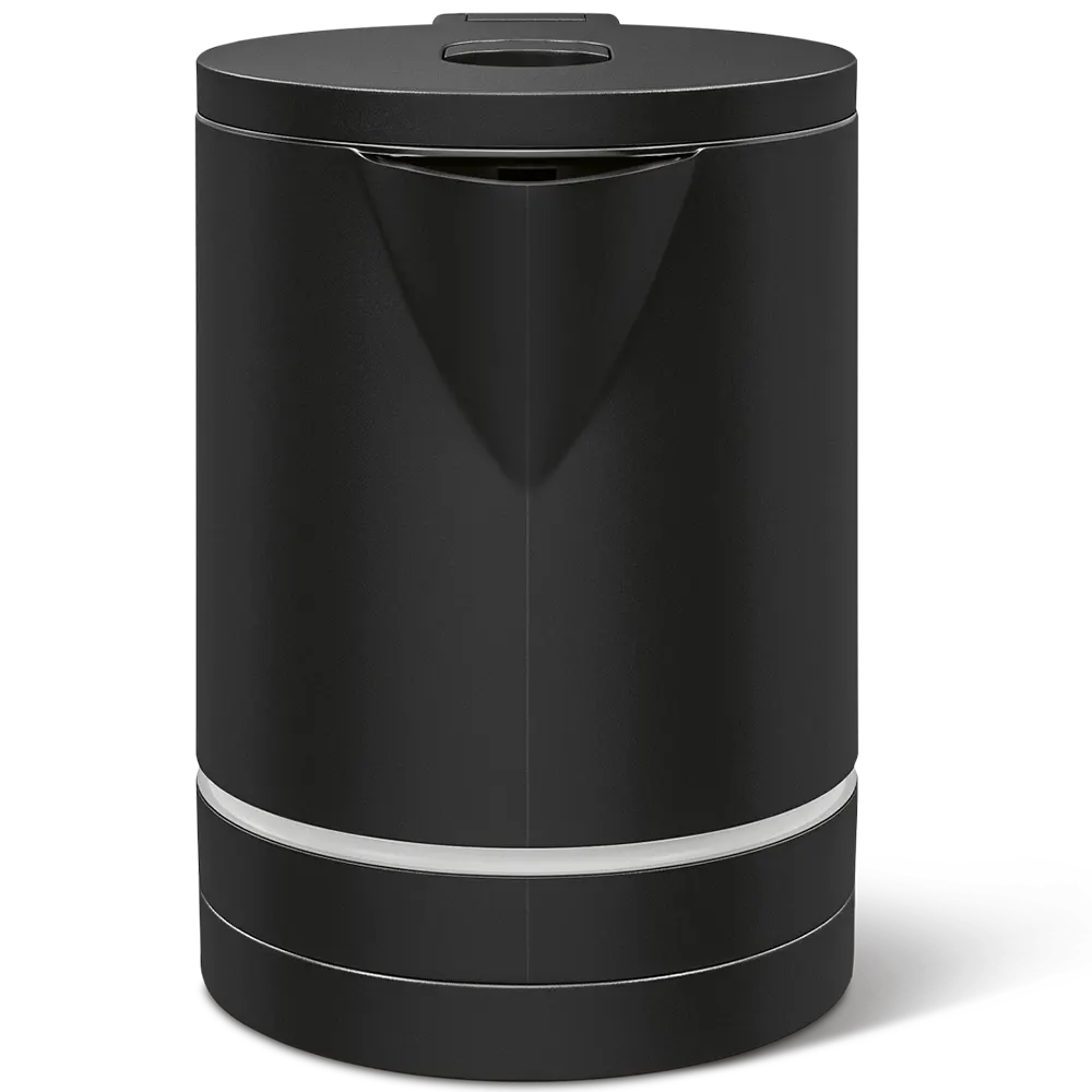 Water Kettle Black 1 litre with led