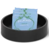 Amenity tray round black: Ibu