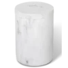 Amenity jar with lid white marble look