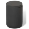 Amenity jar with lid black resin