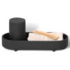 Vassoio portaoggetti design arrotondato per hotel colore nero
