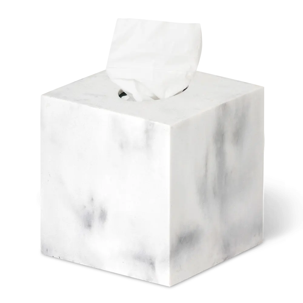Tissue box square for hotel bathroom