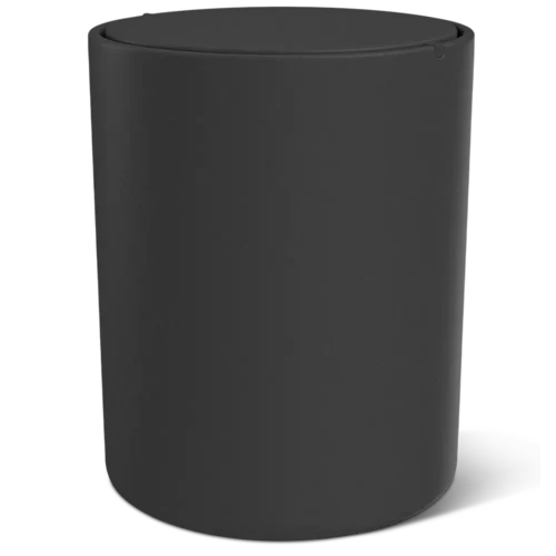Cestino con coperchio girevole per bagno: Sano Nero