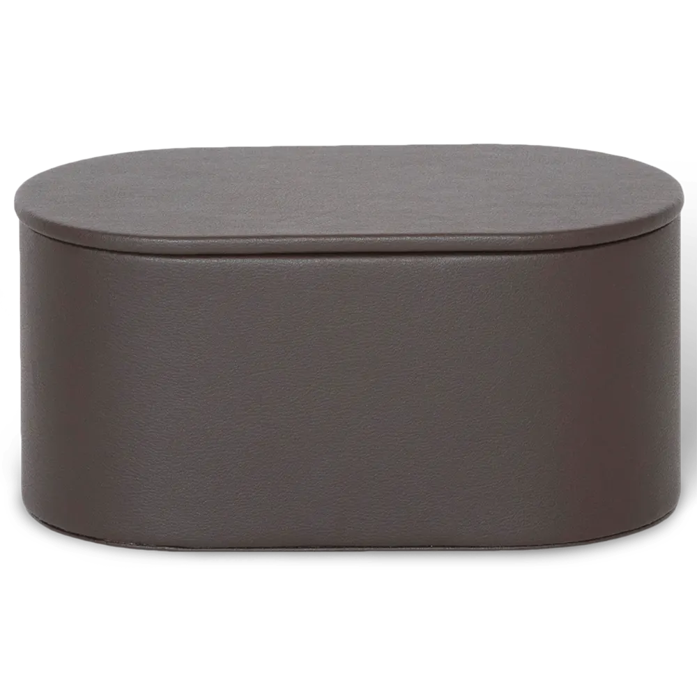 Amenity box for bathroom closed brown