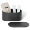 Amenity box for hotel bathroom black