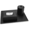 Hotel desk blotter black