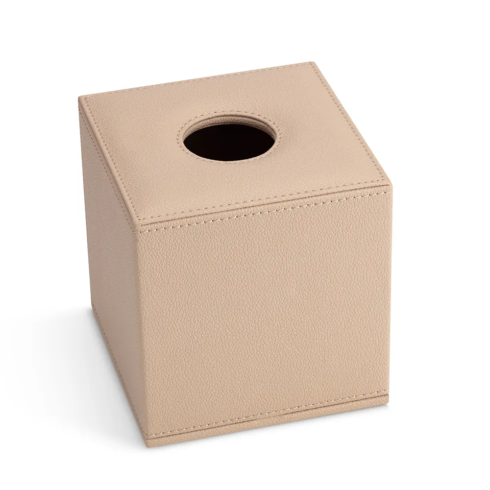 beige square tissue box