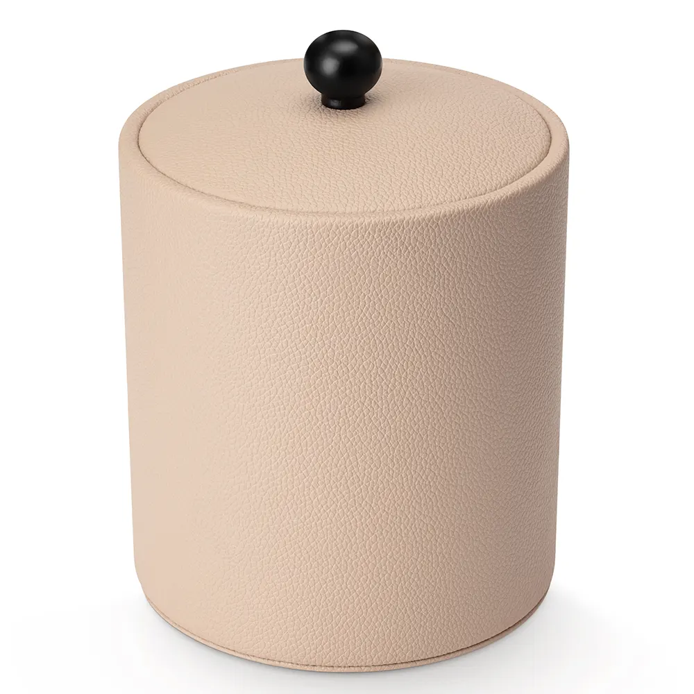 Double-walled ice bucket beige