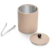 Double-walled ice bucket beige color
