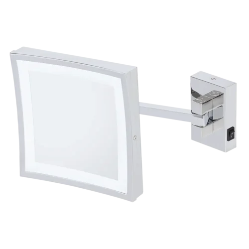 Cosmetic mirror LED 5X Square for hotel