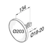 Round Cosmetic mirror Chrome for hotel tech