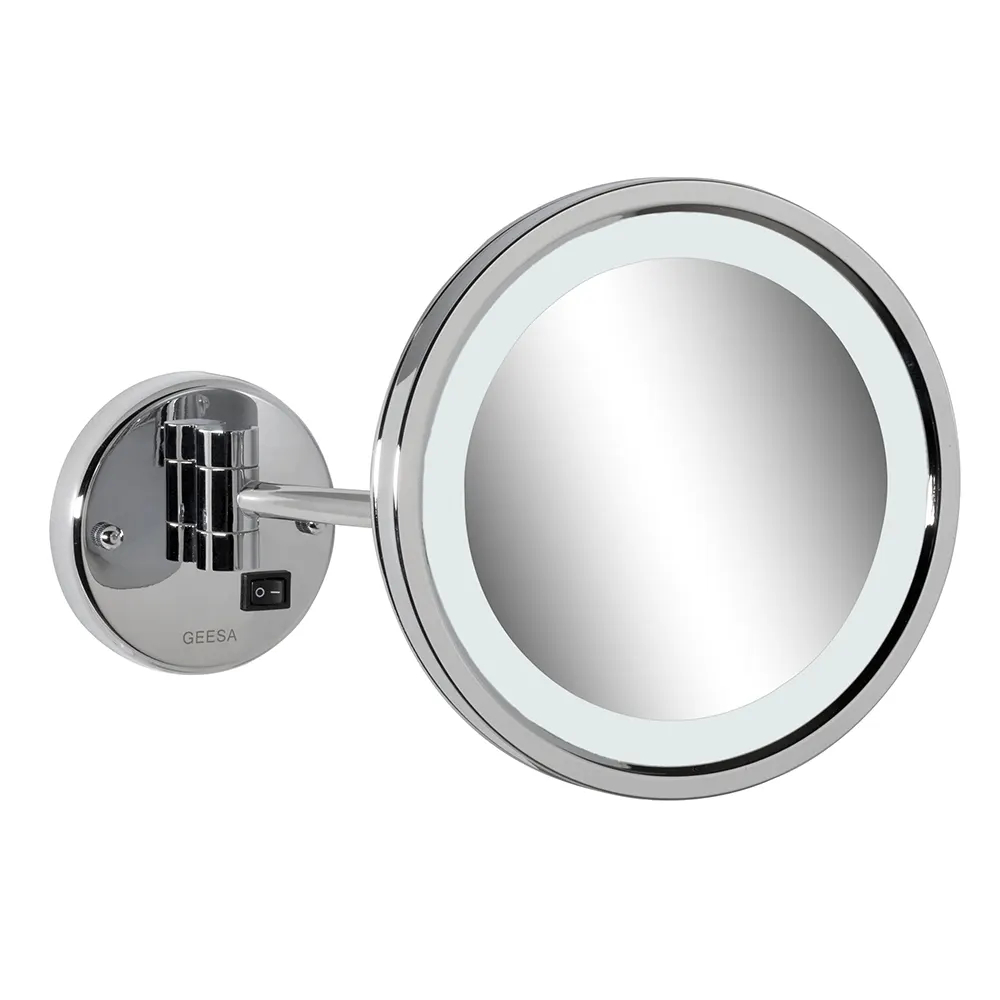 Shaving mirror LED 3X for hotel chrome
