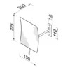make-up mirror without frame and shaving mirror tech