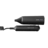 Ghibli Evo VOYAGER folding-handle hotel hair dryer – front view (matte black)