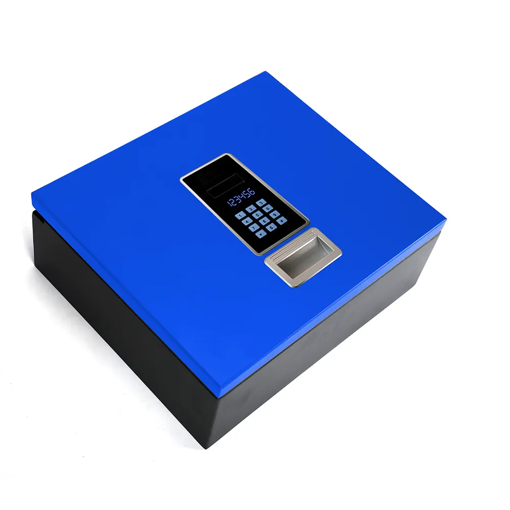 hotel drawer safe blue