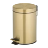 3L freestanding pedal bin for hotels – Brushed Gold