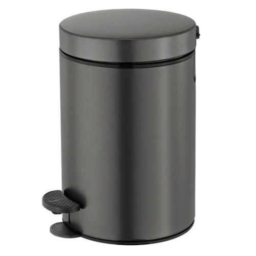 Cestino a pedale 12L per hotel โ finitura Graphite dark