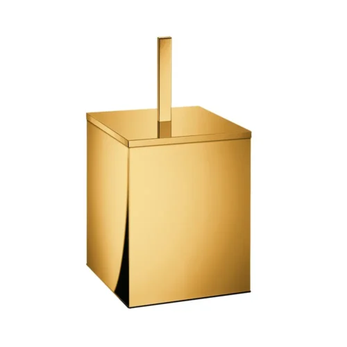 5L square waste bin for hotels โ Rose Gold 24k polished A06 finish