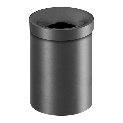 Cestino aperto 12L per hotel โ finitura Anthracite grained M118