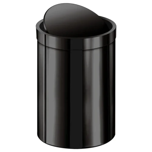 Cestino aperto 12L per hotel โ finitura canna di fucile lucido A23