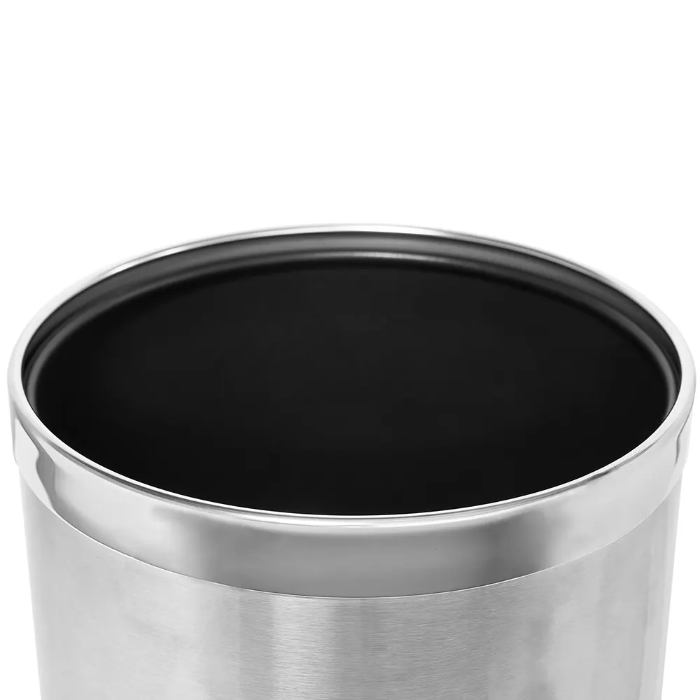 THORNTON 9L hotel waste bin &ndash; steel collar detail for added strength
