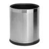 THORNTON 9L double layer bin for hotels &ndash; brushed steel finish