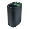eb6ede_77f53995b004408d8c908471f89a8feb~mv2 NEWPORT 12L dual recycling bin for hotel rooms – black finish