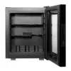 ETON “E” minibar con vetro Low-E – vista con porta aperta e interno visibile