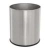 THORNTON 9L single layer bin for hotels &ndash; brushed steel finish