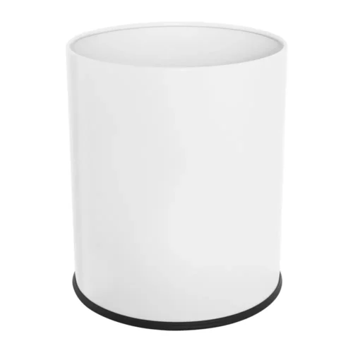 THORNTON 9L single layer bin for hotels โ white finish