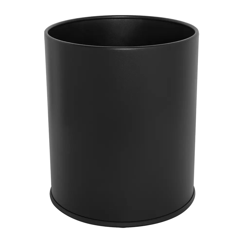 THORNTON 9L single layer bin for hotels &ndash; black finish