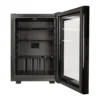 ETON minibar 40L – porta in vetro aperta, interno nero visibile