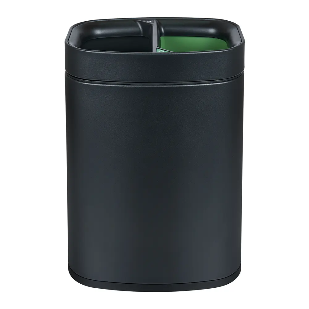 eb6ede_f76fda75bb5b4e018797cfc5c07db357~mv2 NEWPORT 12L dual recycling bin for hotel rooms – black finish