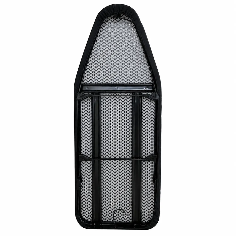 MINI tabletop ironing board black steel frame back view